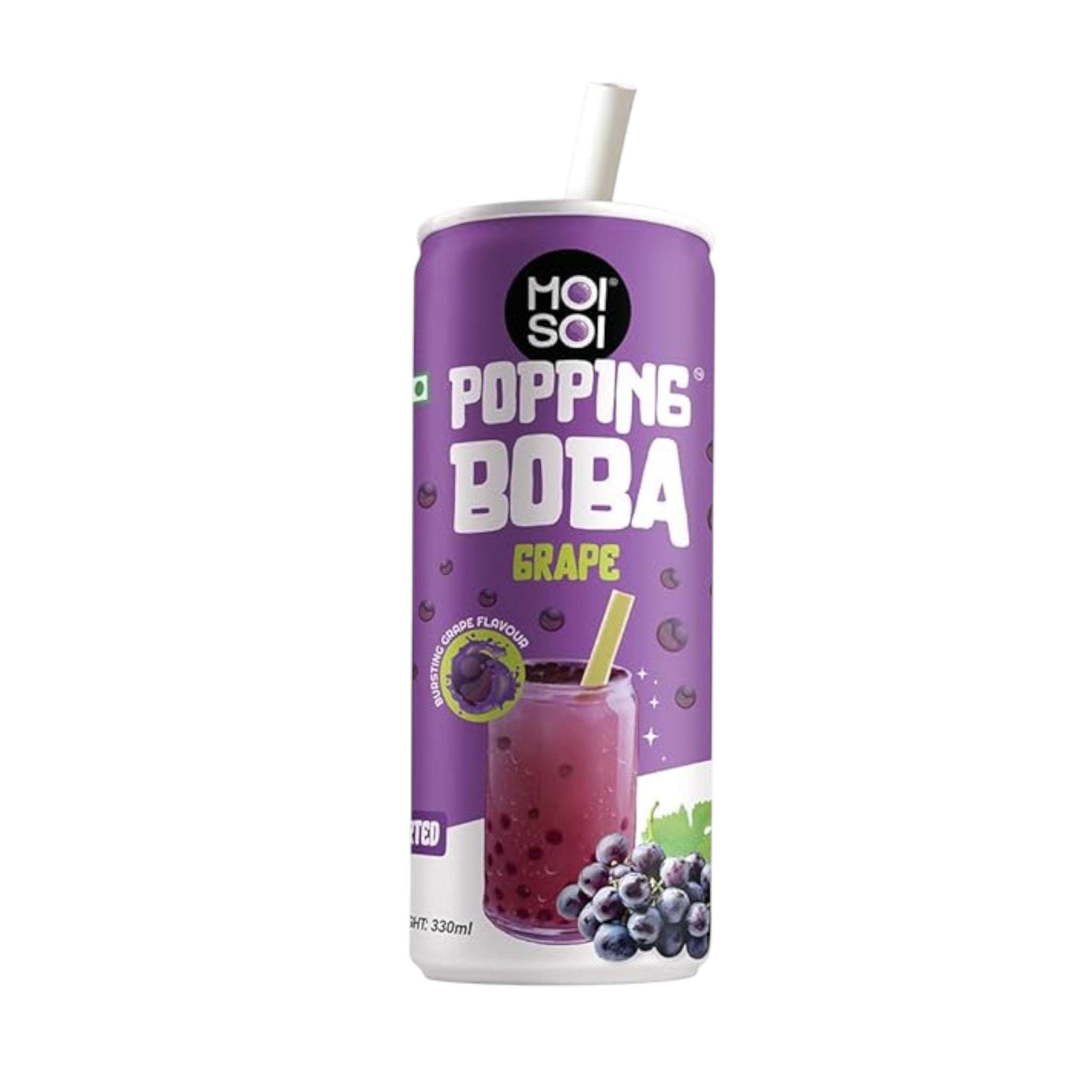 Moi Soi Popping Boba Grape Flavour 330ml