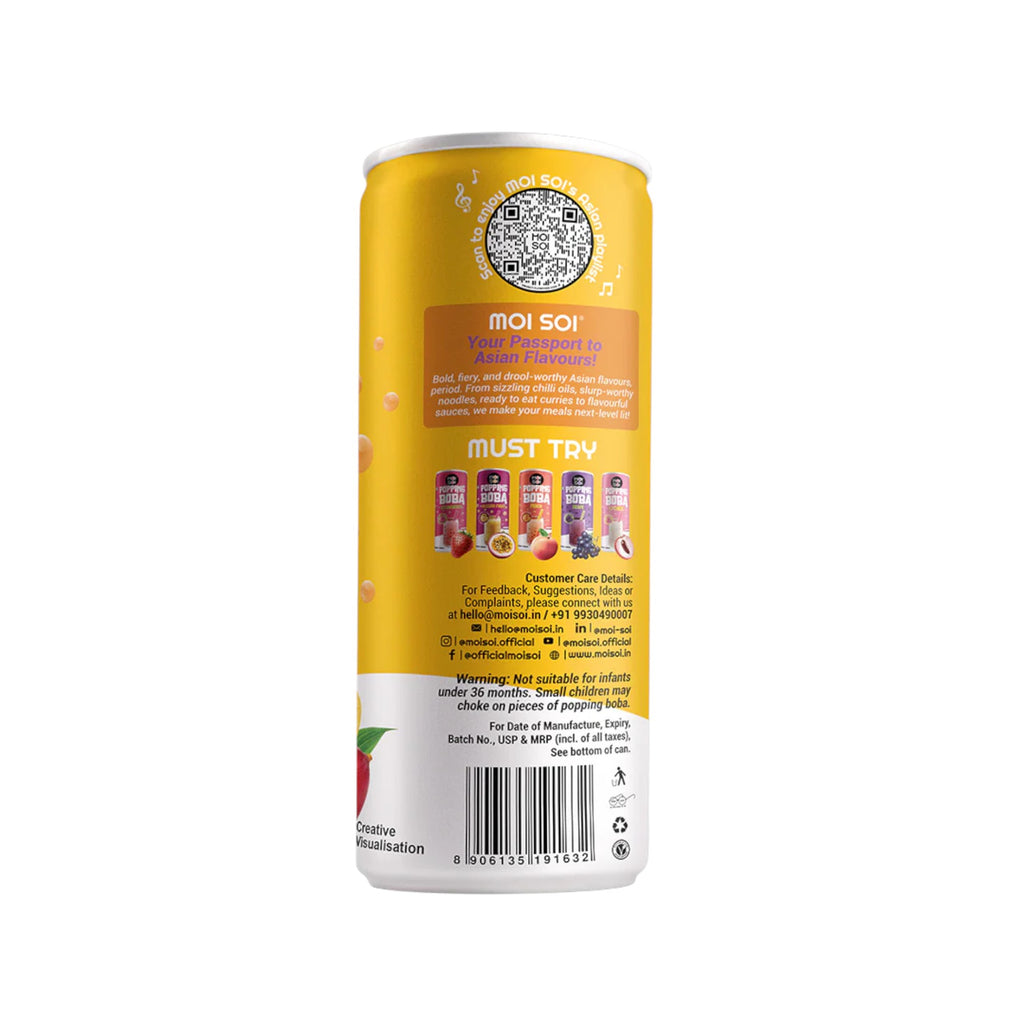 Moi Soi Popping Boba Mango Flavour 330ml