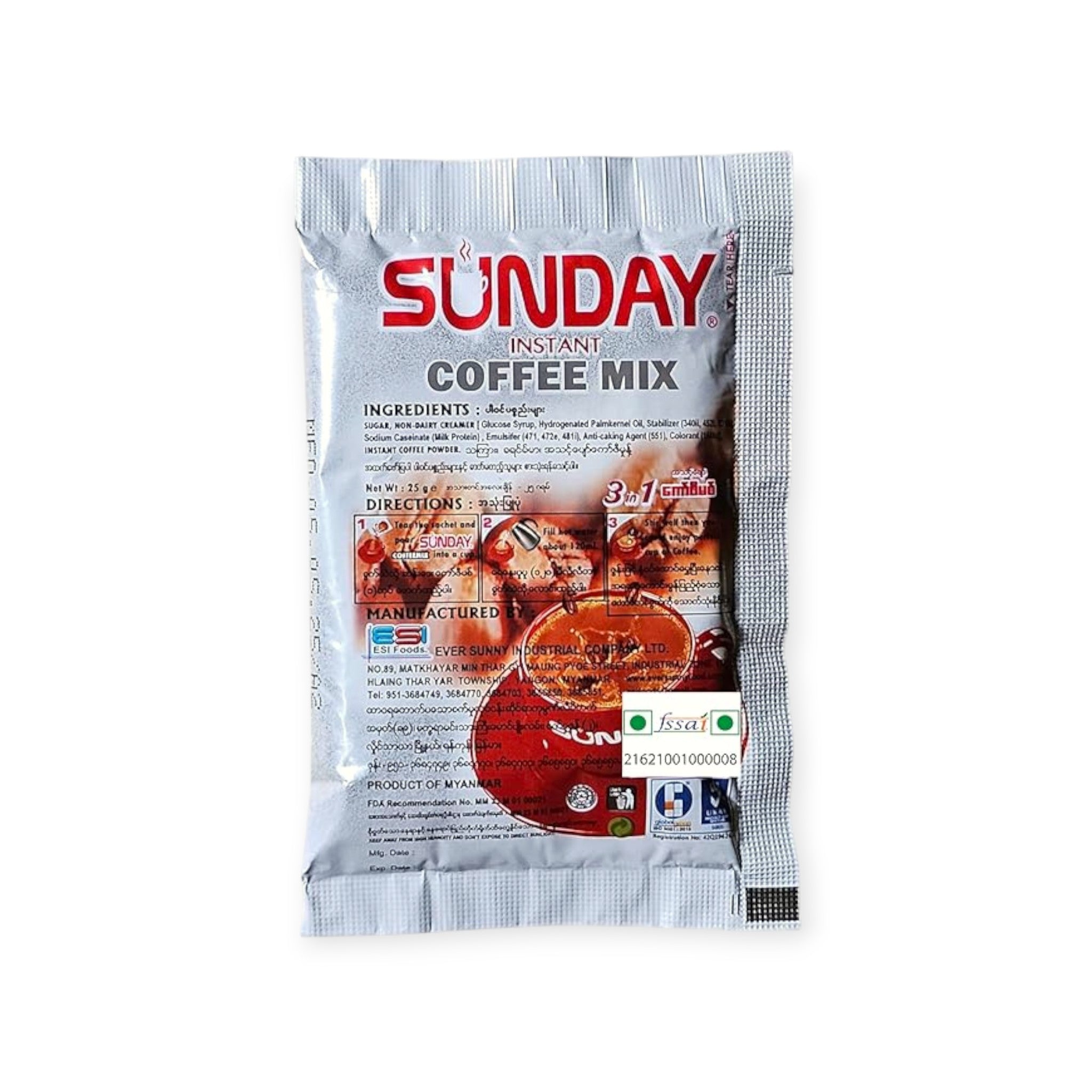 Sunday Instant 3-in-1 Coffee Mix