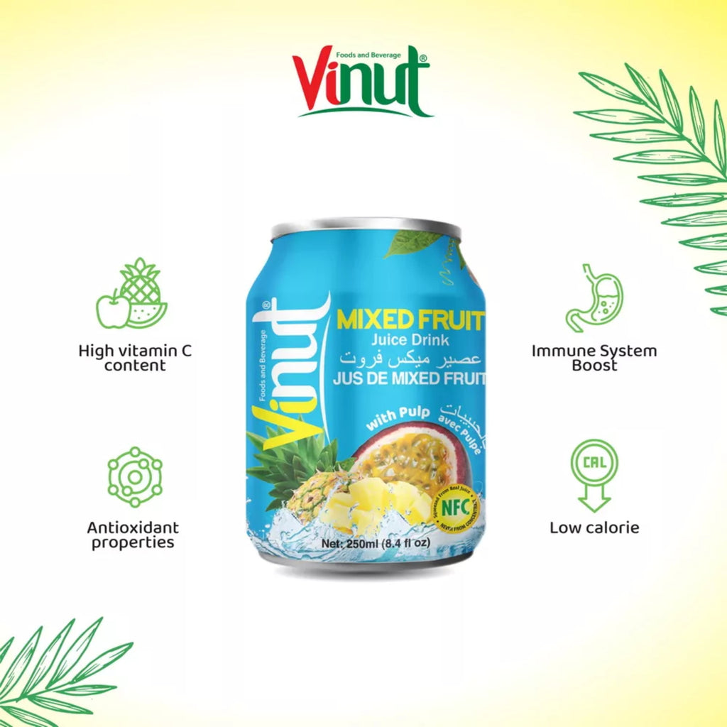 Vinut Mixed Fruit Juice With Pulp 250 ml