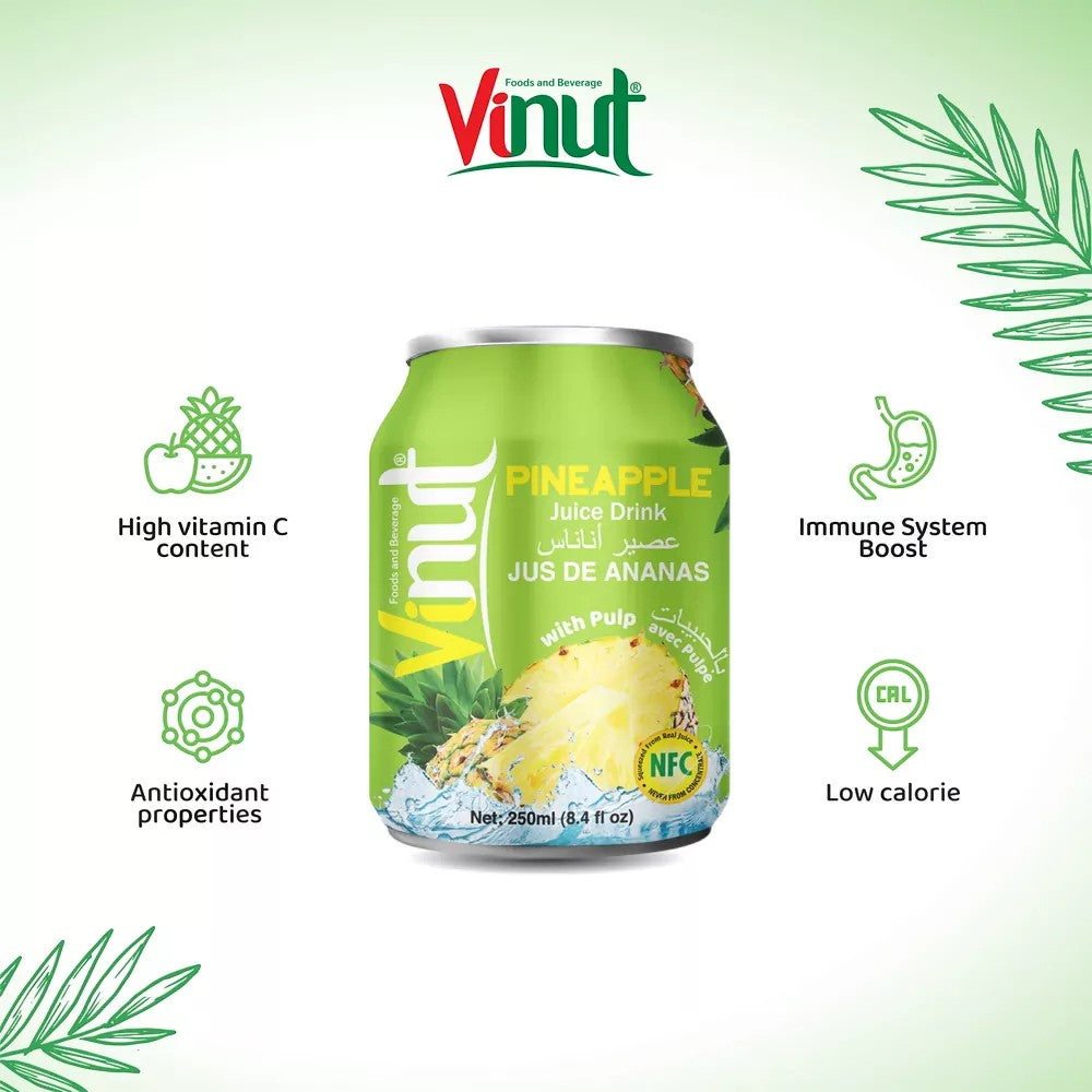 Vinut Pineapple Juice With Pulp 250 ml