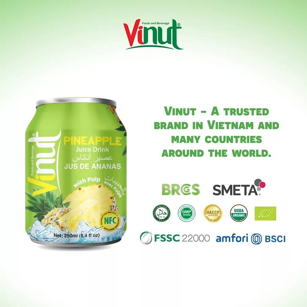 Vinut Pineapple Juice With Pulp 250 ml