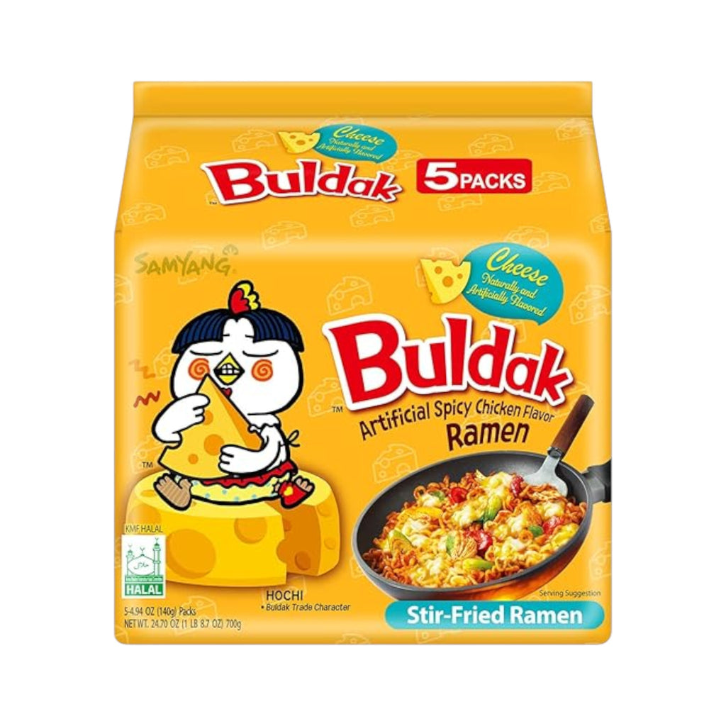 Buldak Cheesy Spicy Chicken Ramen Noodles