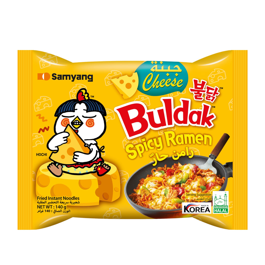 Buldak Cheesy Spicy Chicken Ramen Noodles