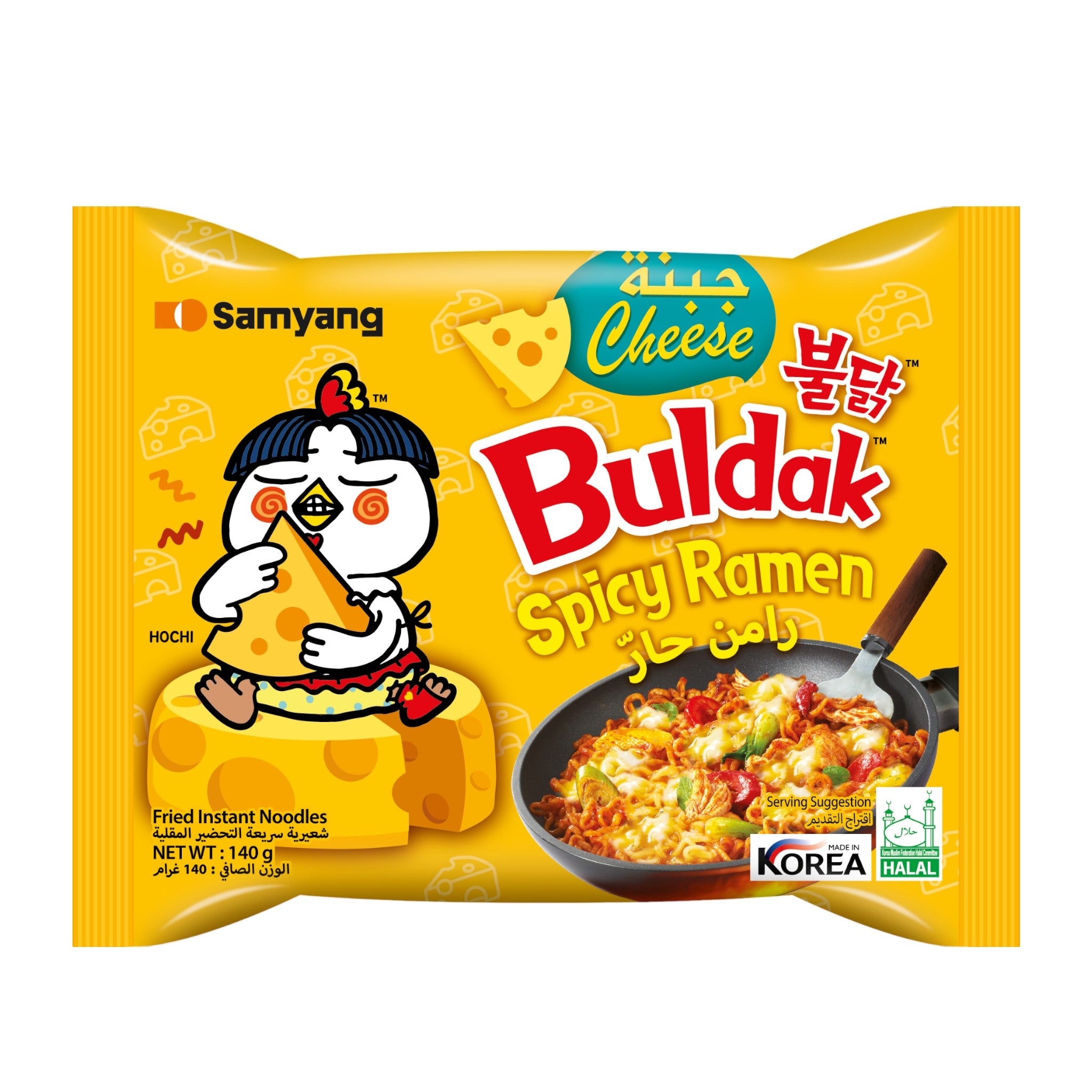Buldak Cheesy Spicy Chicken Ramen Noodles