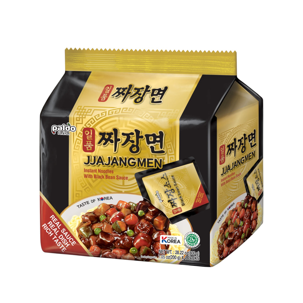 Paldo Black Bean Sauce Veg Jjajang Non Spicy Korean Ramen