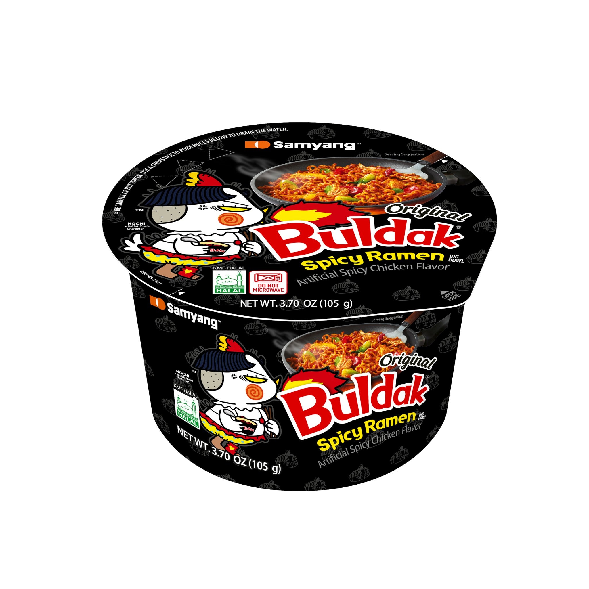 Buldak Spicy Ramen Black Big Bowl 105 gm