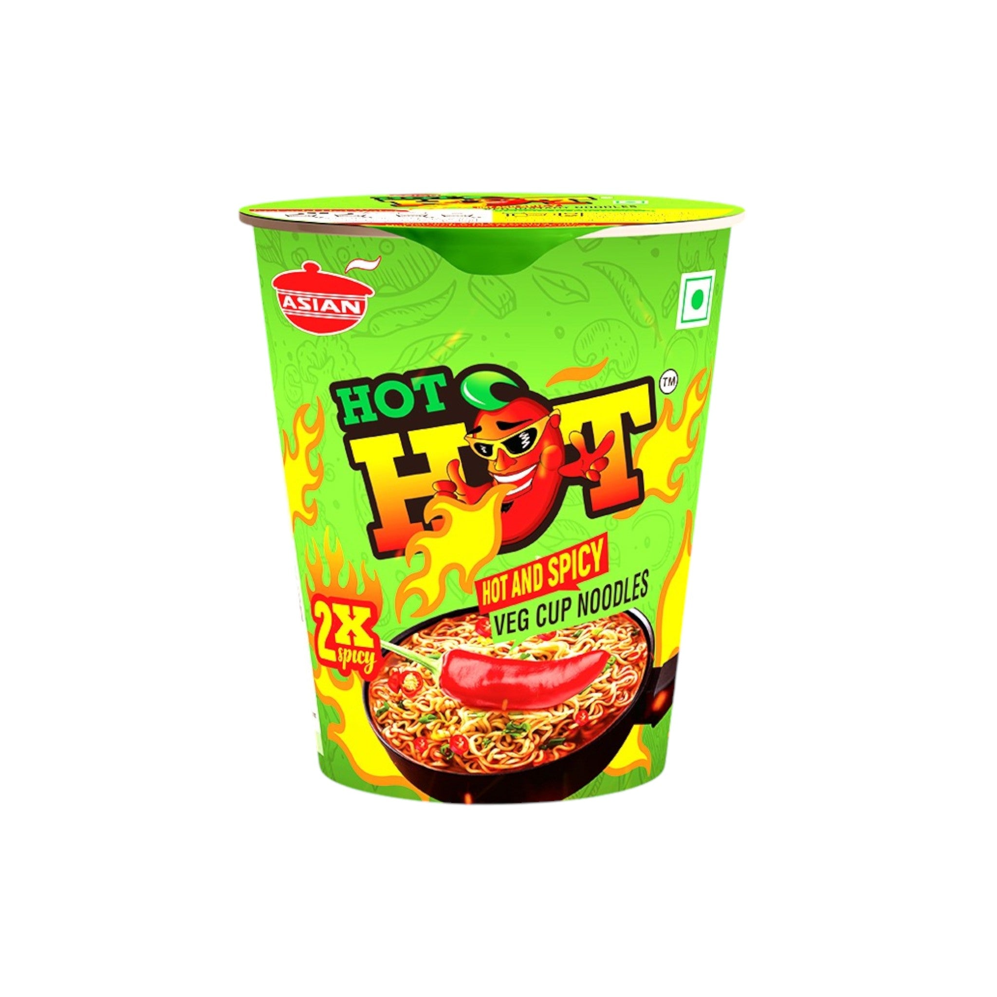 Rumpum Hot Hot Veg Cup Noodles