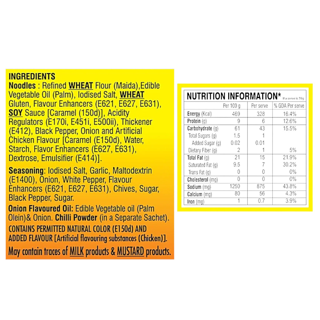 Wai Wai Chicken Flavour Instant Noodles