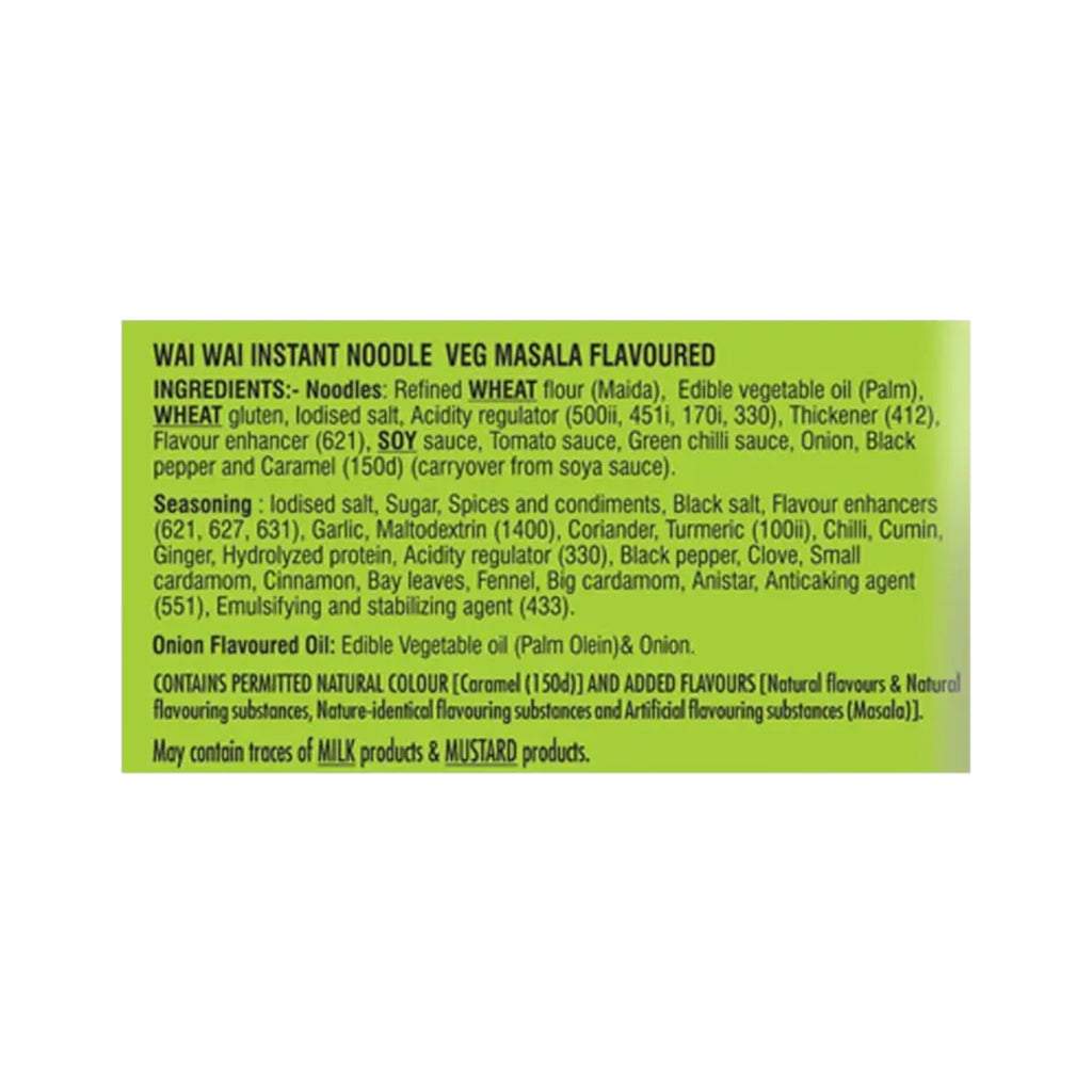 Waiwai Ready to Eat Instant Noodles -Veg