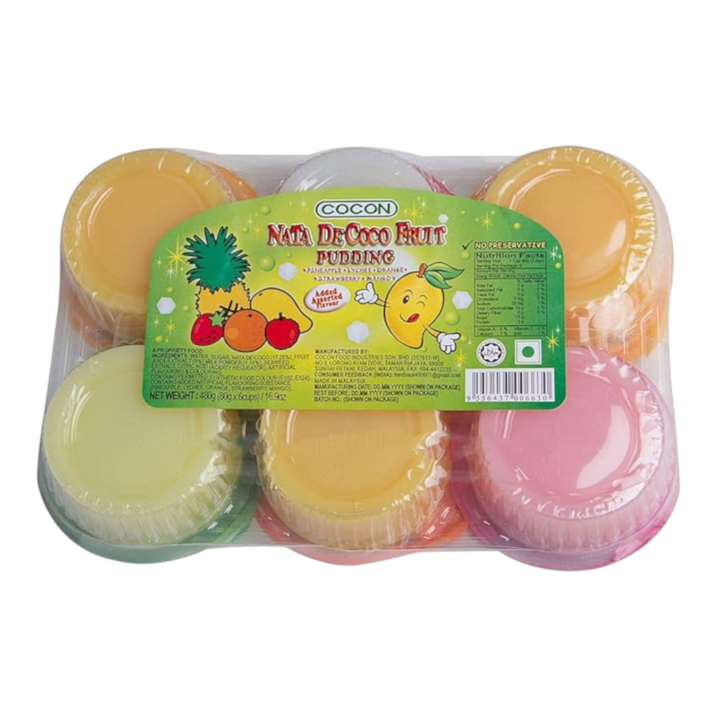 Cocon Pudding -Mixed Flavour -6Cup (480g)
