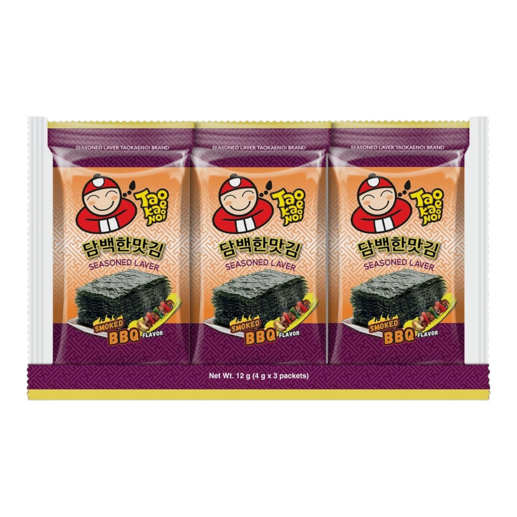 Tao Kae Noi Seasoned Laver Seaweed - Smoked BBQ Flavor
