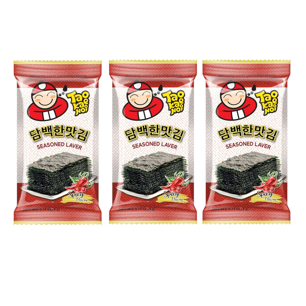 Tao Kae Noi Roasted Seaweed Seasoned Laver Spicy Flavour