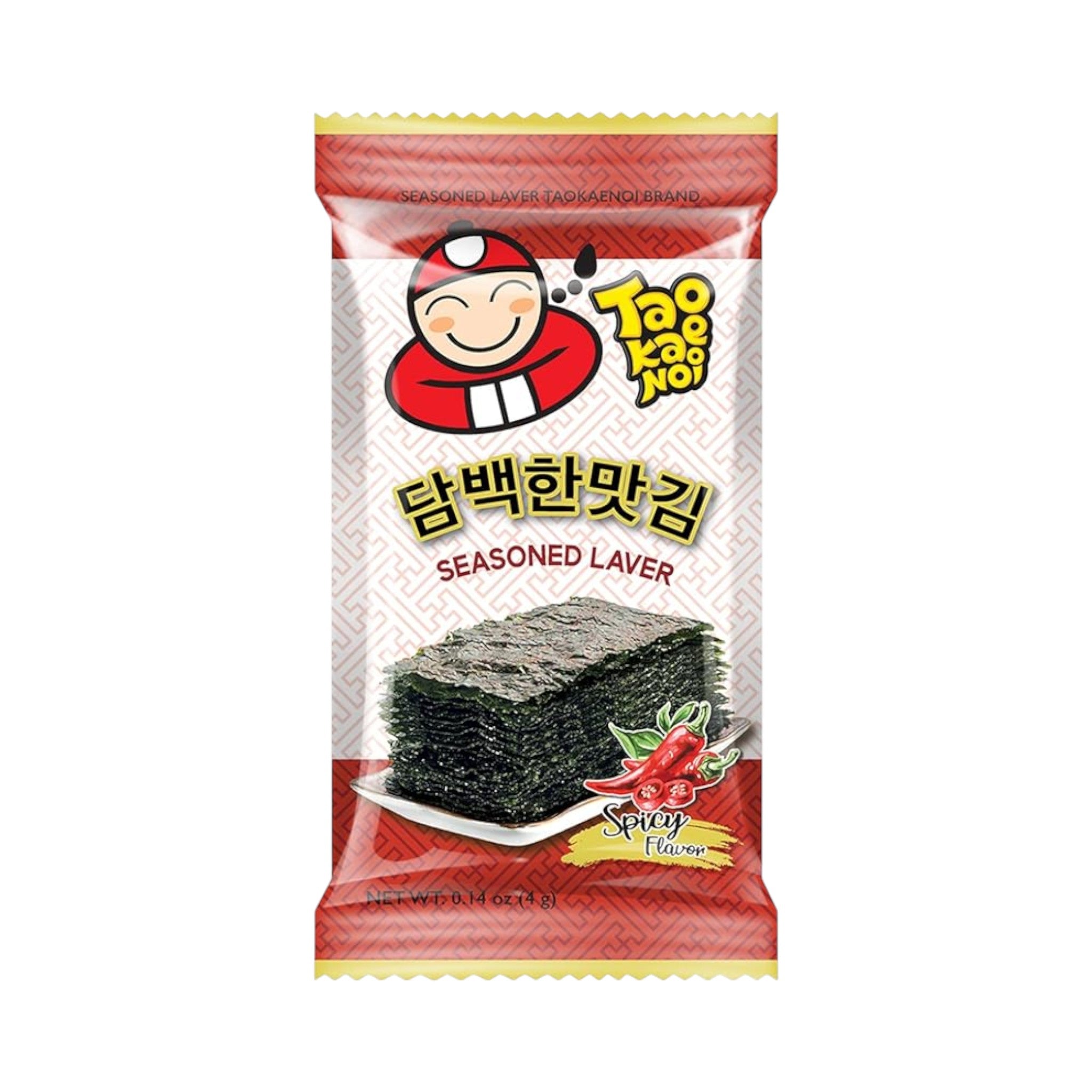 Tao Kae Noi Roasted Seaweed Seasoned Laver Spicy Flavour