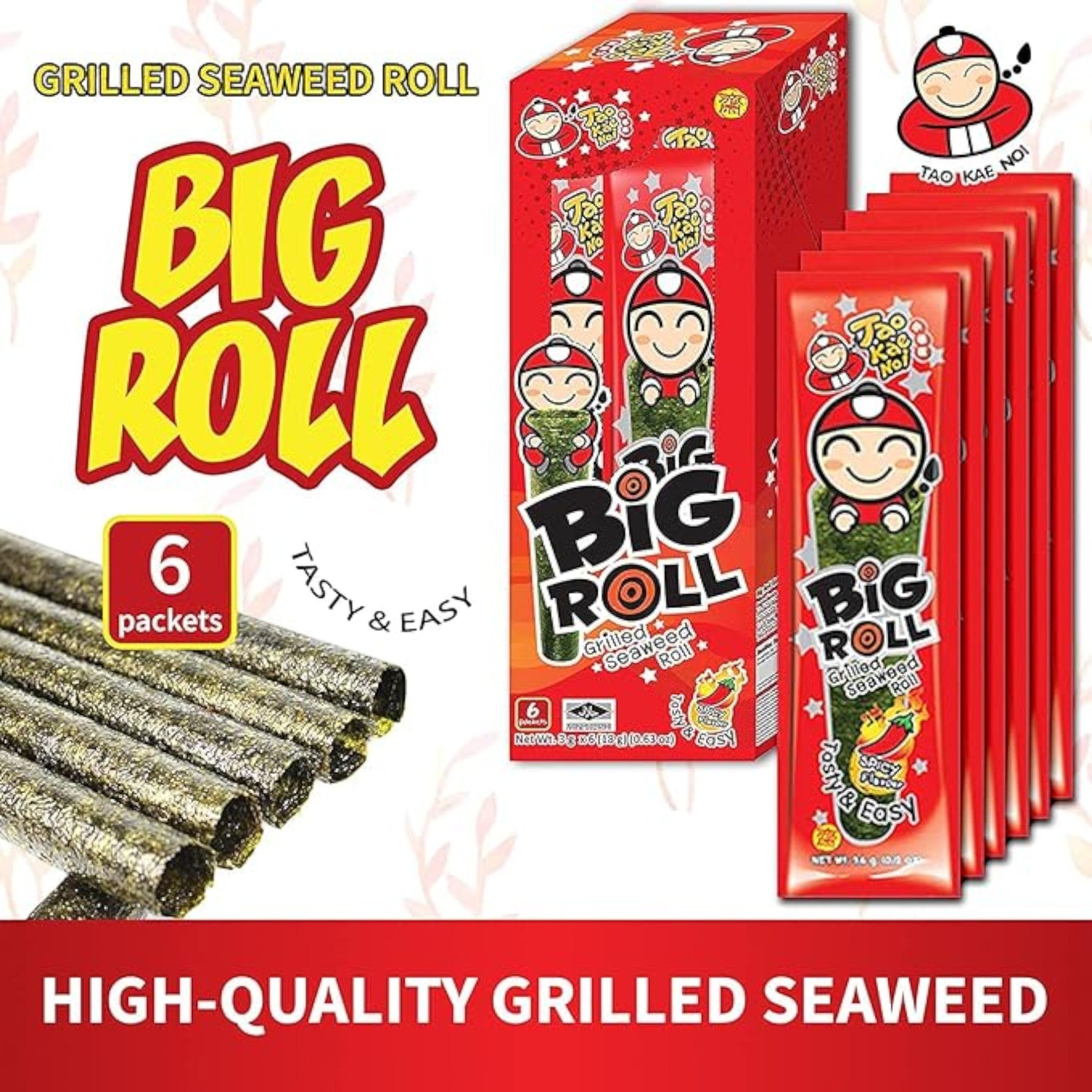 Tao Kae Noi Grilled Seaweed Big Roll Spicy Flavour