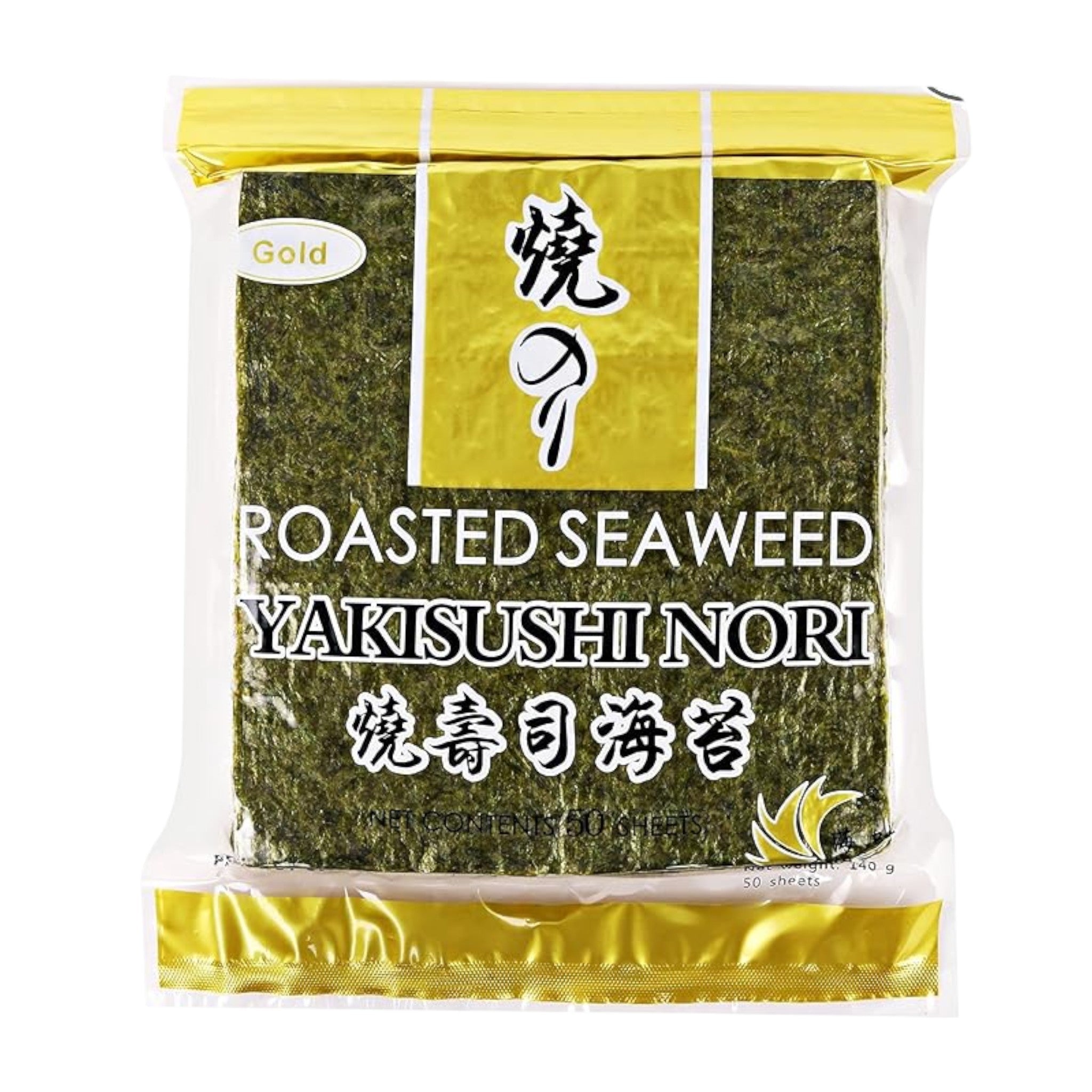 Yakisushi Gold Roasted Sushi Nori,10 Sheets (28 gm)