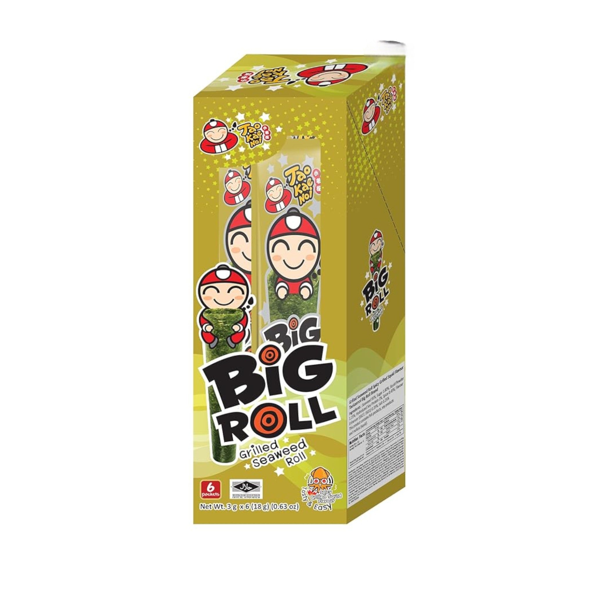 Tao Kae Noi Grilled Seaweed Big Roll Spicy Grilled Squid Flavour