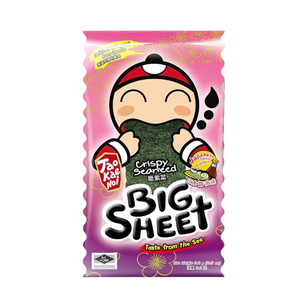 Tao Kae Noi Crispy Seaweed Snack Sheets Japanese Sauce Flavor