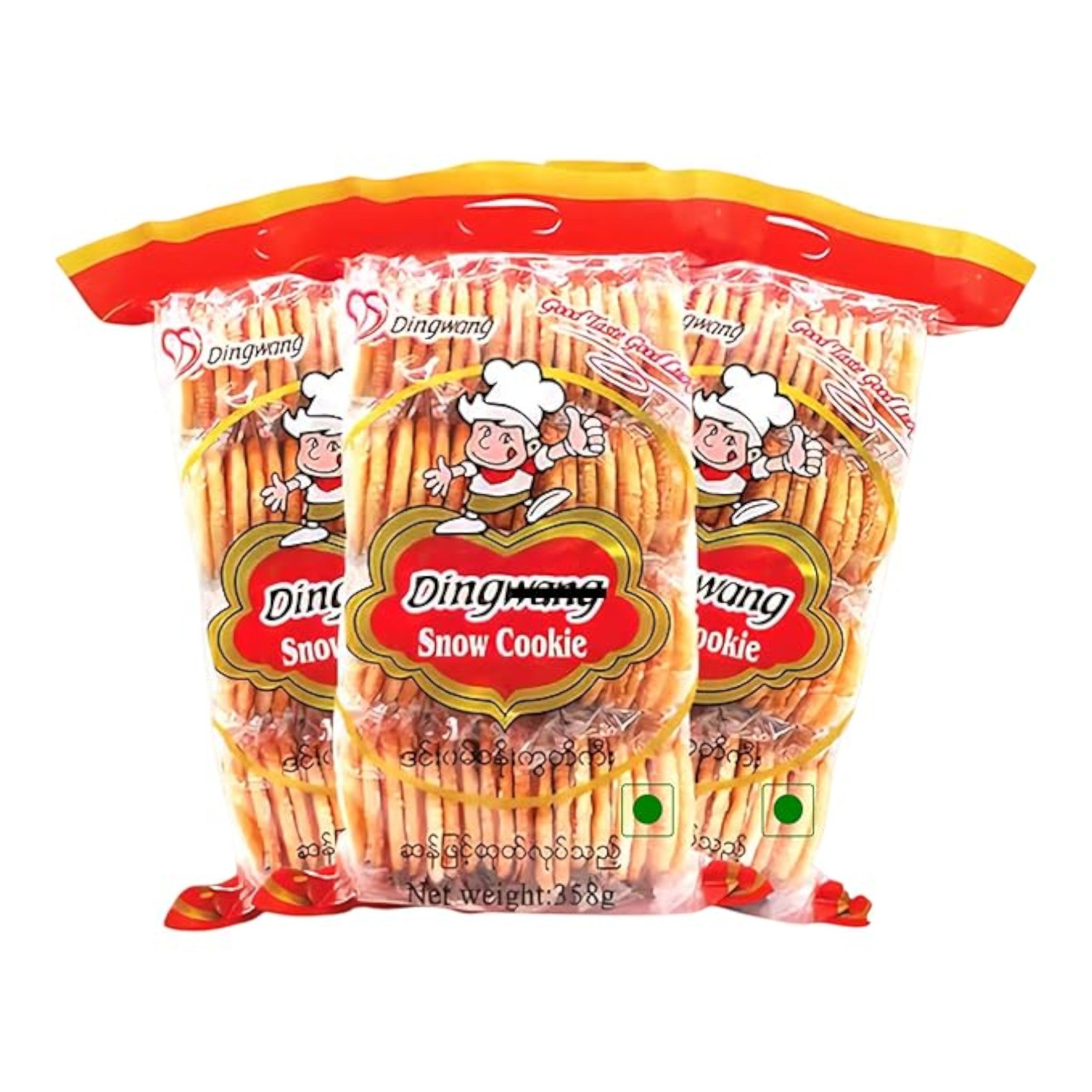 Dingwong Snow Cookies 358gm -36pcs