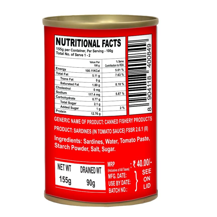 Seahath Sardines in Tomato Sauce-(155g)