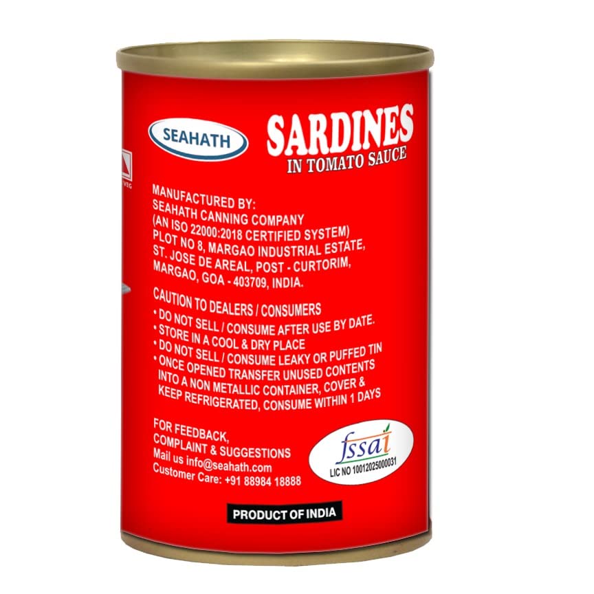 Seahath Sardines in Tomato Sauce-(155g)